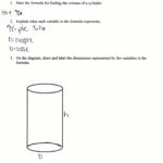 Surface Area Of Prisms And Cylinders Worksheet Answers  Briefencounters With Regard To Volume Cylinder Worksheet Answers