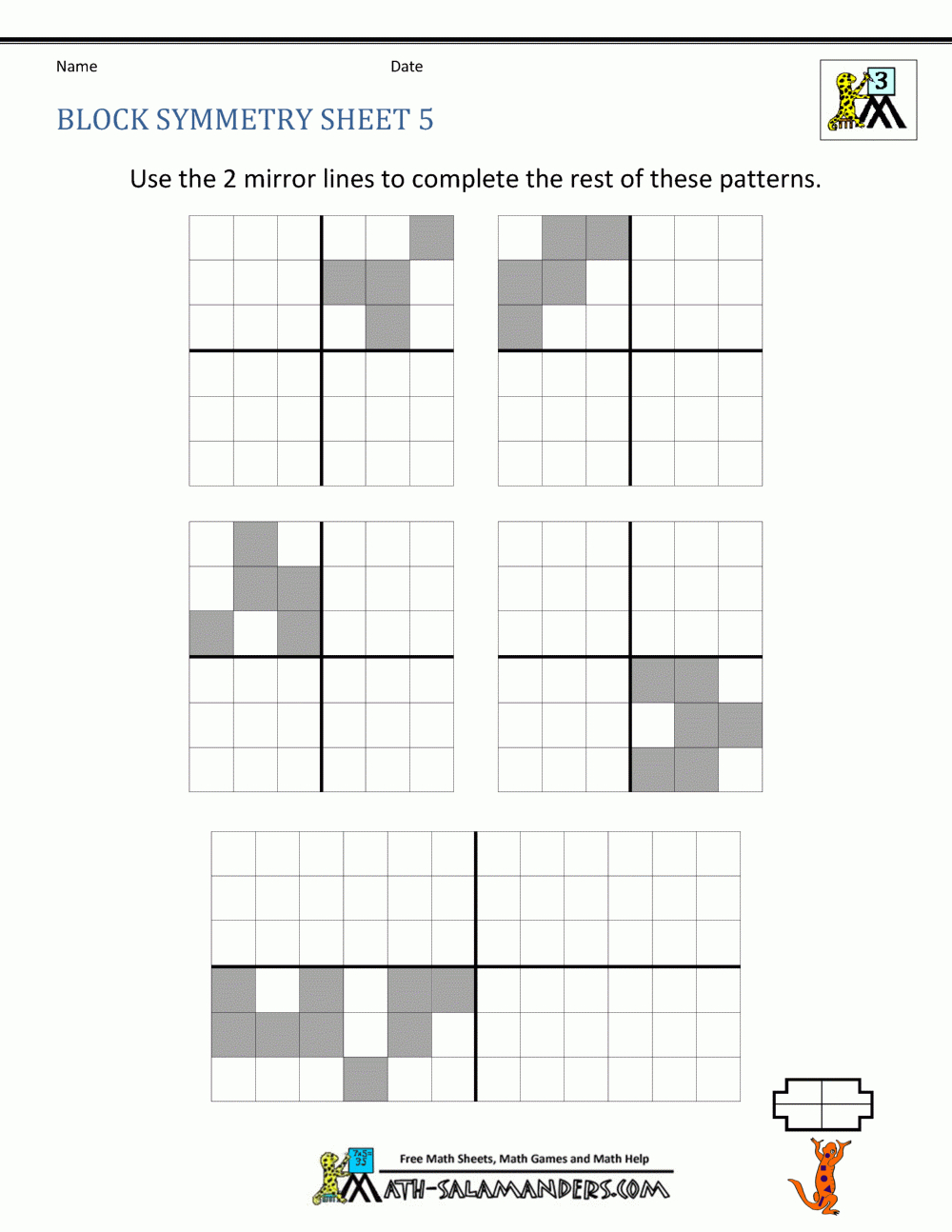 Symmetry Worksheet Intended For Lines Of Symmetry Worksheet