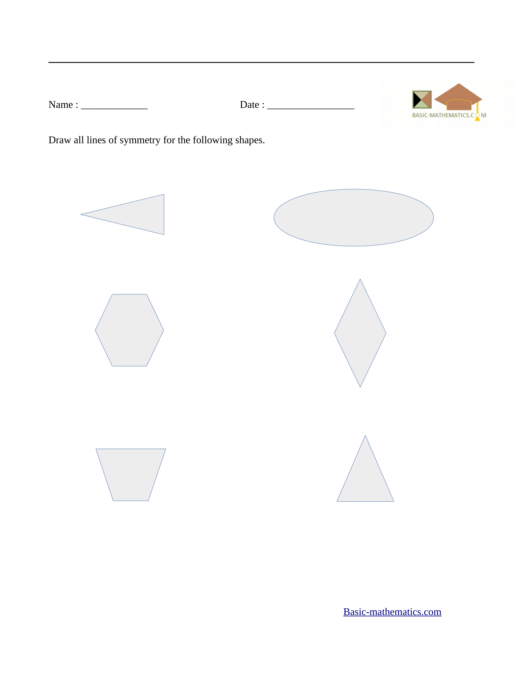 Symmetry Worksheets For Lines Of Symmetry Worksheet