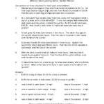 System Of Linear Equations Word Problems Worksheet Math Systems Of Regarding Systems Of Linear Equations Word Problems Worksheet