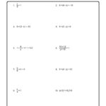 Systems Of Equations Substitution Method 3 Variables Worksheet Regarding Systems Of Equations Substitution Method 3 Variables Worksheet