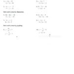 Systems Of Equations Substitution Method Math Image Titled Solve Together With Solving Systems Of Equations By Substitution Worksheet