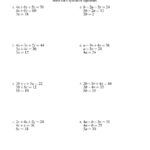 Systems Of Linear Equations  Three Variables  Easy A Or Systems Of Equations Practice Worksheet Answers