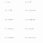 Systems Of Linear Equations Word Problems Worksheet Answers Or Linear Equation Problems Worksheet