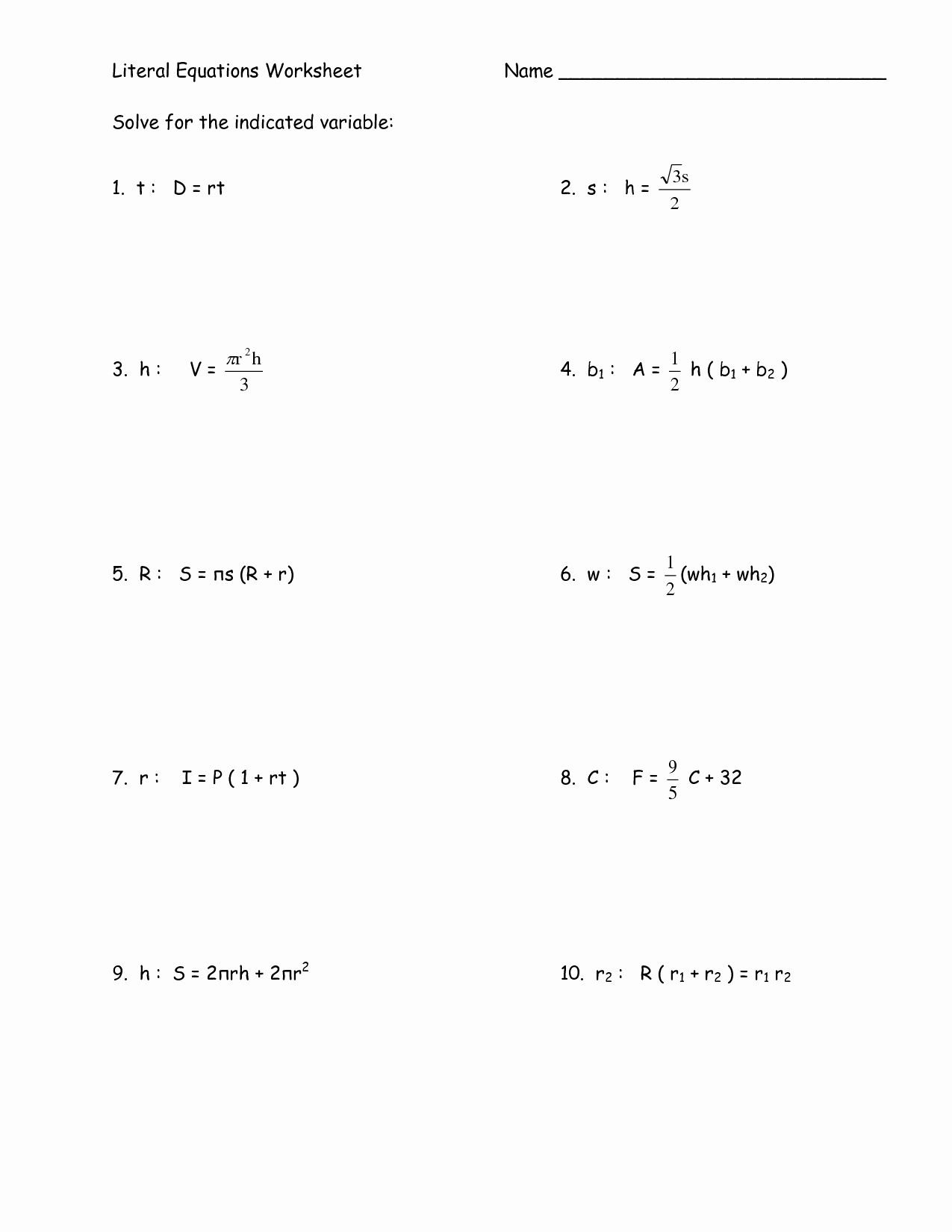 Systems Of Linear Equations Word Problems Worksheet Answers Regarding Systems Of Linear Equations Word Problems Worksheet