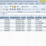 Tatems Maintenance Software Spreadsheet   Labor Work Orders Pending ... And Labor Tracking Spreadsheet Templates