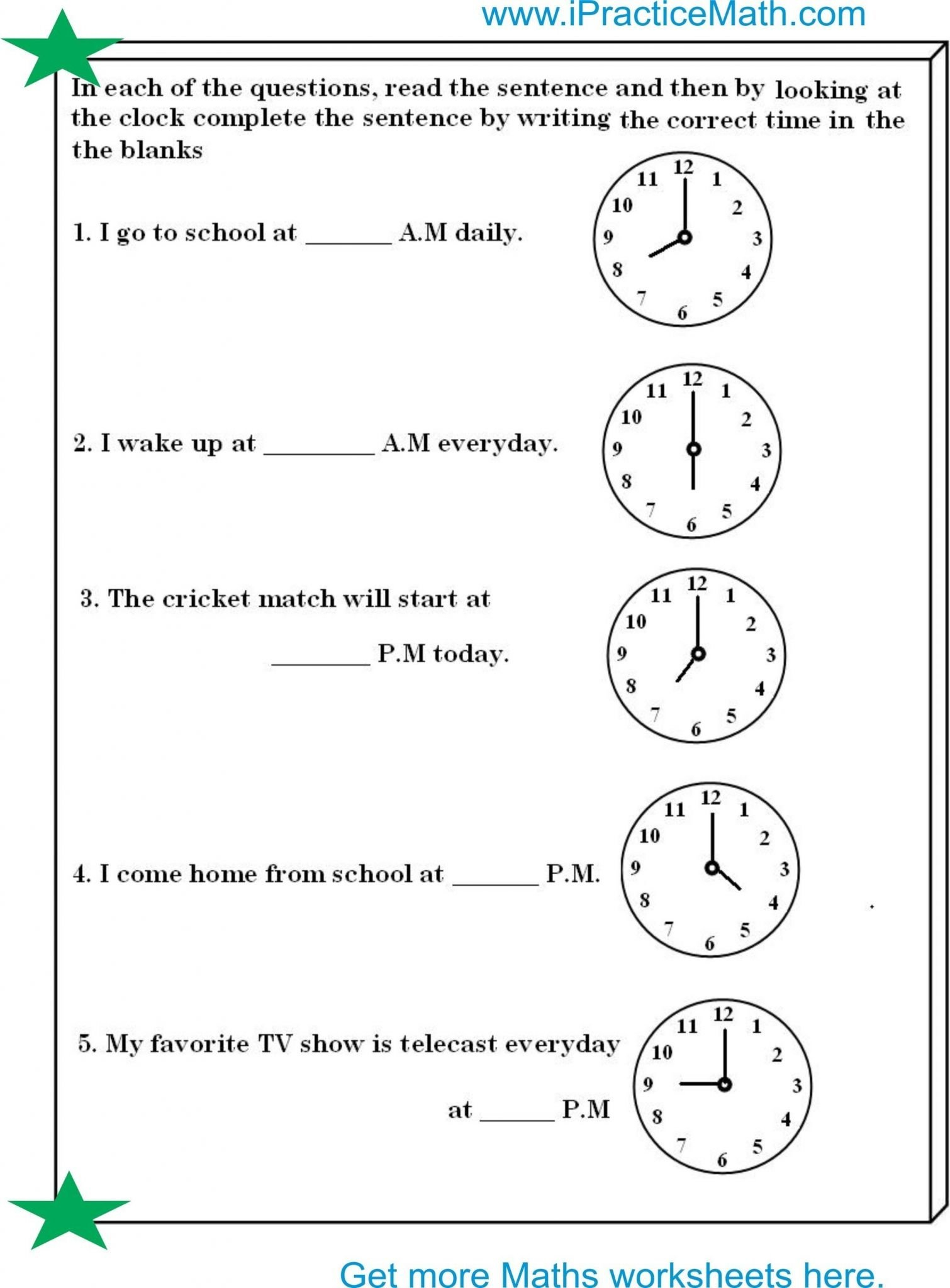 Telling Time In Spanish Worksheets  Briefencounters Regarding Telling Time In Spanish Worksheets