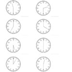 Telling Time On Analog Clocks  Half Hour Intervals A With Telling Time To The Half Hour Worksheets