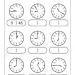 Telling Time Telling The Time Practice For Children Time Worksheets Inside Learning To Tell The Time Worksheets
