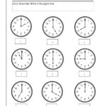 Telling Time Worksheets From The Teacher's Guide As Well As Clock Time Worksheets