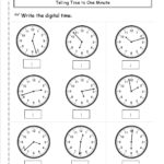 Telling Time Worksheets From The Teacher's Guide Inside Time To The Minute Worksheets