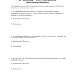 Template And Neutralization Reactions Worksheet