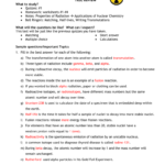 Test Review Answers With Regard To Nuclear Decay Worksheet Answers Chemistry