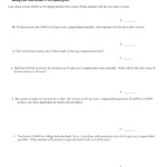 Test Review Assignment  Simple And Compound Interest1 And Simple And Compound Interest Worksheet
