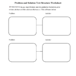 Text Structure Worksheets  Problem And Solution Text Structure And Problem And Solution Worksheets