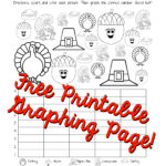 Thanksgiving Graphing Page Kindergarten First Grade  Squarehead As Well As Thanksgiving Worksheets For Kindergarten Free