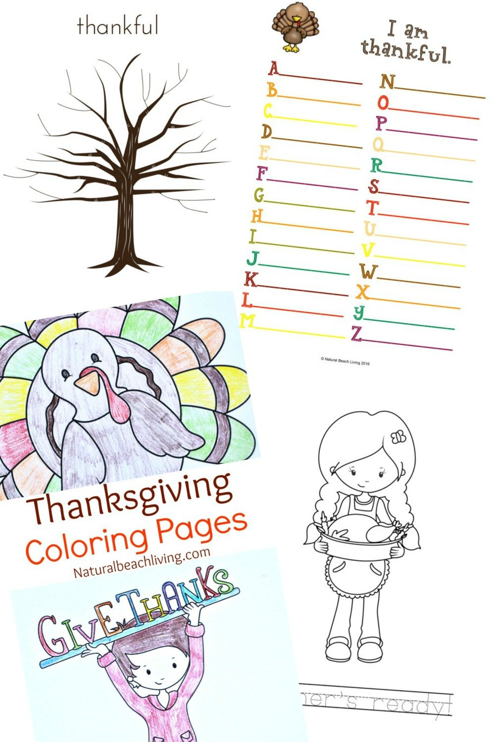 Thanksgiving Printables For Kids  Natural Beach Living Throughout Thanksgiving Worksheets For Kindergarten Free