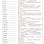 The 25 Most Common Verbs In English Worksheet  Free Esl Printable Pertaining To Esl English Worksheets