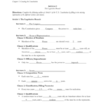 The Articles Of The Constitution Worksheets Answer Key And United States Constitution Worksheet Answers