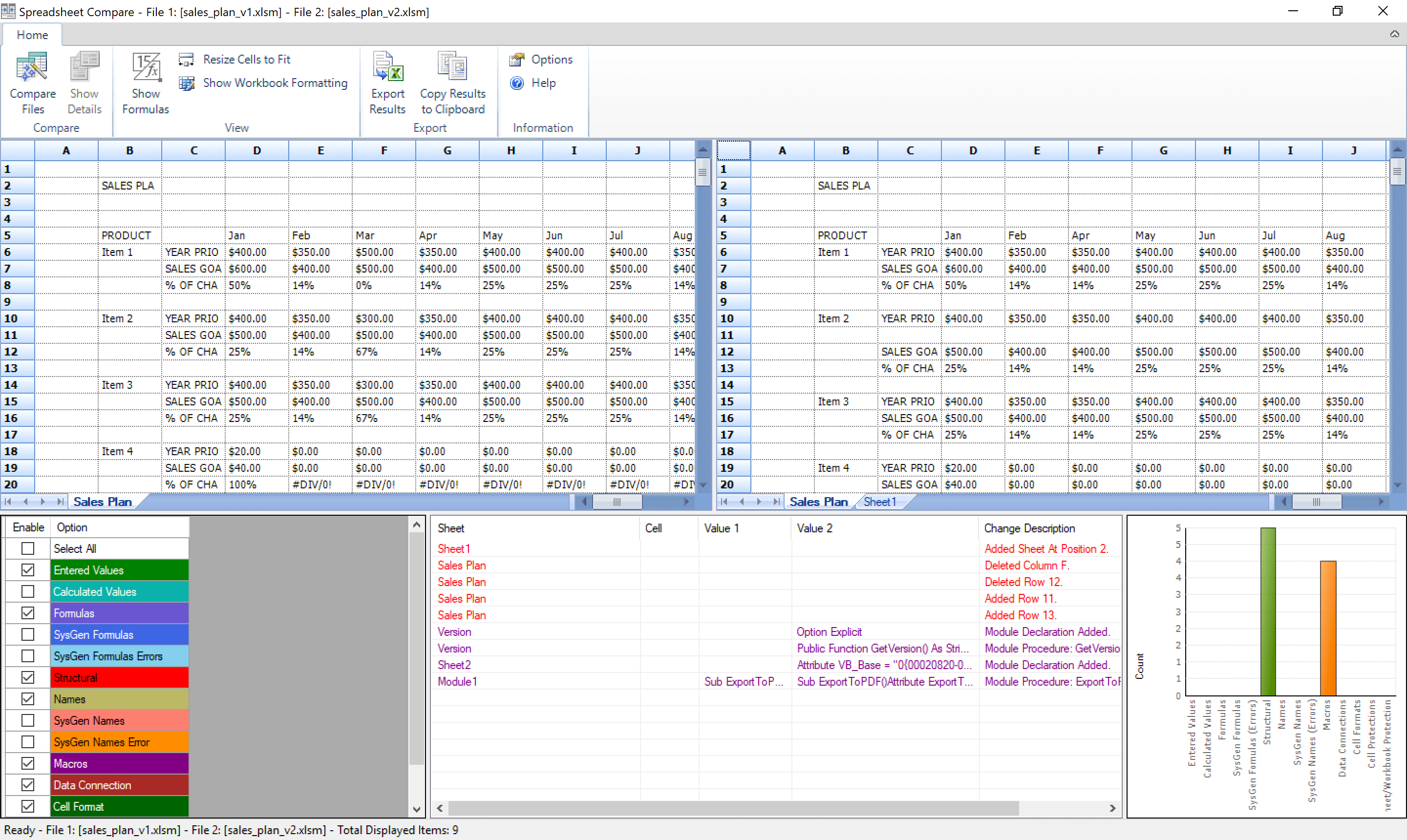 The Best Excel Compare Tools For Office 365 Cost Comparison Worksheet