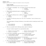 The Cask Of Amontillado Also The Cask Of Amontillado Worksheet Answers