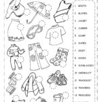 The Clothes Clothes Worksheet As Well As Clothing In Spanish Worksheets