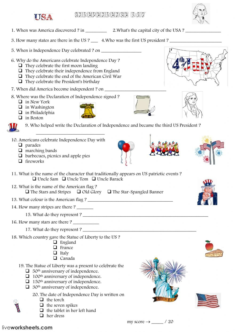 The Declaration Of Independence  Interactive Worksheet And Declaration Of Independence Worksheet