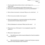The French Revolution History Channel With Regard To The French Revolution History Channel Worksheet