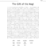 The Gift Of The Magi Crossword  Wordmint Together With The Gift Of The Magi Worksheet Answer