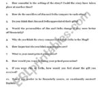 The Gift Of The Magi Discussion Questions  Esl Worksheet With The Gift Of The Magi Worksheet Answer
