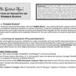 The Gilded Age Captain Of Industry Or Robber Baron  Ppt Download For Captains Of Industry Or Robber Barons Worksheet Answers