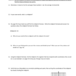The Midpoint Formula Worksheet D10 16 And Distance Formulas Math In Healing Trauma Worksheets