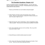 The Outsiders Chapter 4  5 Questions Inside The Outsiders Movie Worksheet