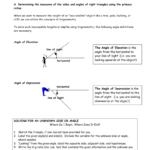 The Primary Trigonometric Ratios – Word Problems The Angle Of Also Right Triangle Word Problems Worksheet