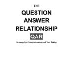The Question Answer Elationship P Qar Pages 1  30  Text Version With Qar Comprehension Worksheets