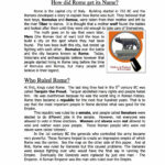 The Roman Empire Name Facts  Information Worksheet Throughout The Rise Of Rome Worksheet Answers
