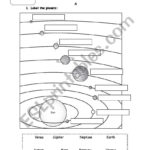 The Solar System  Esl Worksheetrose5 For Label The Planets Worksheet