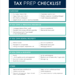 The Tax Preparation Checklist Your Accountant Wants You To Use Also Tax Prep Worksheet