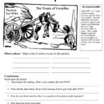 The Treaty Of Versailles  Pdf And The Treaty Of Versailles Worksheet Answers