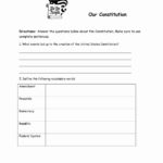 The Us Constitution Worksheet Answers  Briefencounters Or United States Constitution Worksheet Answers