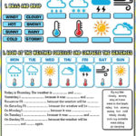 The Weather Worksheet With Spanish Weather Worksheets
