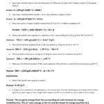 Thermodynamics Practice Problems Answers Regarding Section 16 2 Heat And Thermodynamics Worksheet Answer Key