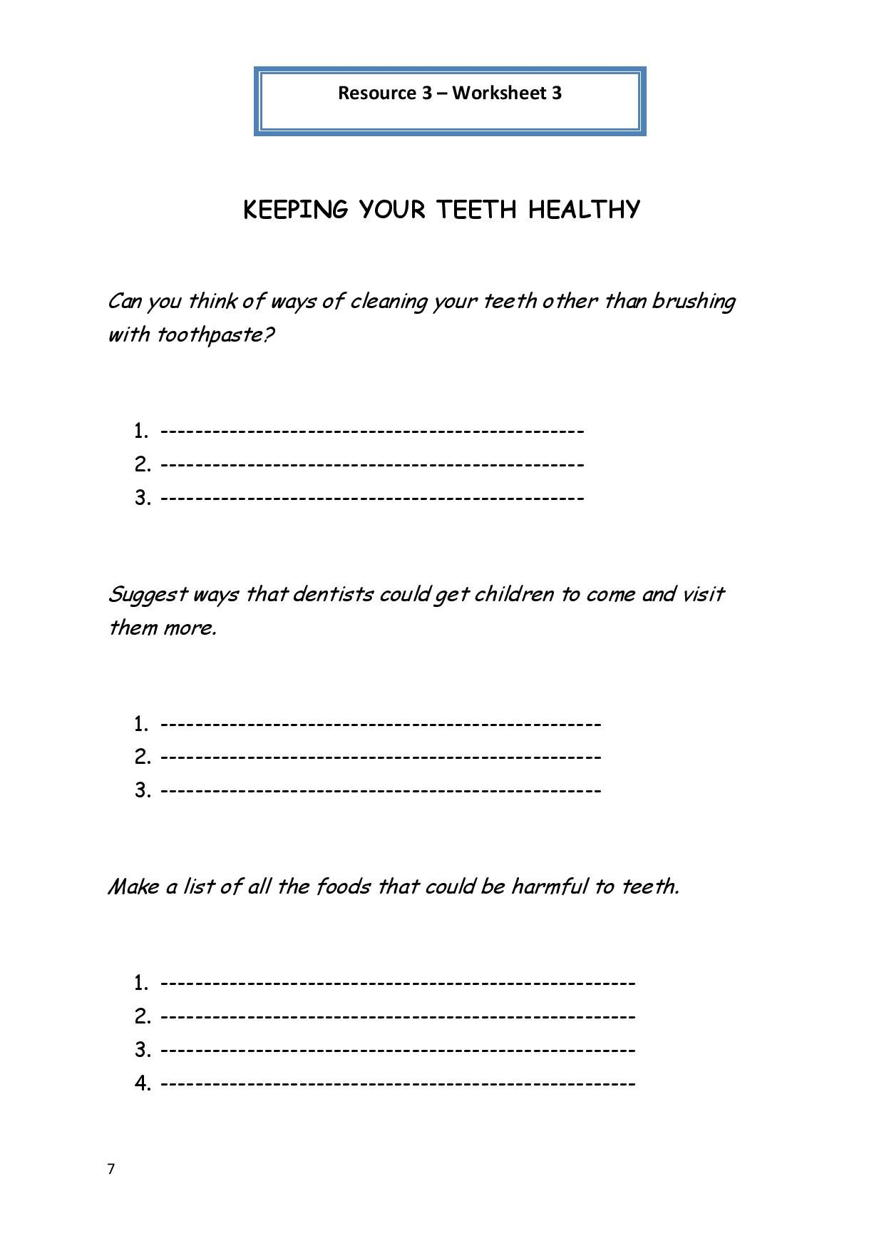These Worksheets Give Tips For Healthy Eating Each Worksheet Pertaining To Health And Wellness Worksheets For Students