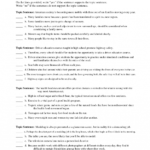 Thesis Statement Practice Rksheet High School Answers Activity For Thesis Statement Practice Worksheet