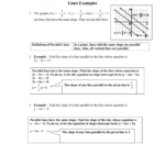 This File Will Contain Solving Equations Involving Parallel And For Equations Of Parallel And Perpendicular Lines Worksheet With Answers