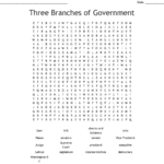 Three Branches Of Government Word Search  Wordmint As Well As 3 Branches Of Government Worksheet