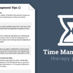 Time Management Tips Worksheet  Therapist Aid Throughout Time Management Worksheet