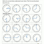 Time Worksheet O'clock Quarter And Half Past For Learning To Tell The Time Worksheets