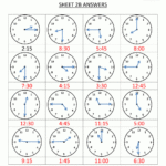 Time Worksheet O'clock Quarter And Half Past Or Telling Time Worksheets Printable