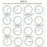 Time Worksheet O'clock Quarter And Half Past Pertaining To Time Worksheets For Grade 2
